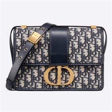 blue oblique jacquard 30 montaigne bag women's|dior oblique jacquard 30 montaigne.